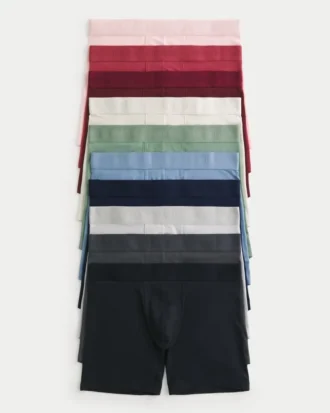 10er-Pack Boxershorts in langer Passform