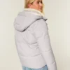 Allwetter-Daunenjacke mit Kunstfellfutter