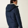 Allwetter-Daunenjacke mit Kunstfellfutter