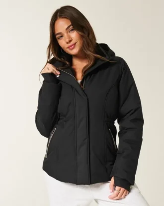 Allwetterjacke mit Kunstfellfutter