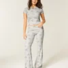 Always Cozy Strickhose mit umgeschlagenem Bund und ausgestelltem Bein