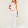 Always Cozy Strickhose mit umgeschlagenem Bund und ausgestelltem Bein