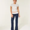 Always Cozy Strickhose mit umgeschlagenem Bund und ausgestelltem Bein