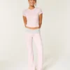 Always Cozy Strickhose mit umgeschlagenem Bund und ausgestelltem Bein