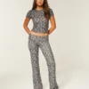 Always Cozy Strickhose mit umgeschlagenem Bund und ausgestelltem Bein
