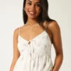 Asymmetrisches Chiffon-Minikleid