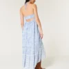 Asymmetrisches Maxikleid mit Neckholder