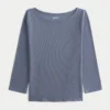 Baby-T-Shirt mit 3/4-Ärmeln und Schlitzausschnitt