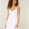 Babydoll-Minikleid mit Kordelverzierung