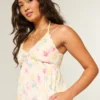 Babydoll-Minikleid mit Kordelverzierung