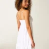 Babydoll-Minikleid mit Kordelverzierung