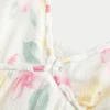 Babydoll-Minikleid mit Kordelverzierung