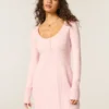Babydoll-Pullover-Minikleid
