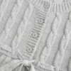 Babydoll-Pullover mit Zopfmuster