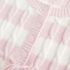 Babydoll-Pullover mit Zopfmuster