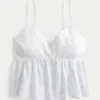 Babydoll-Top mit einfachem Paisley-Muster