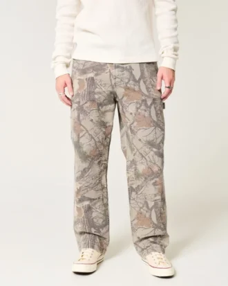 Baggy Carpenter Hose in Camouflage-Optik