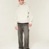 Baggy Cinch Star Applique Hoodie
