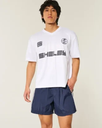 Baggy-Fußballshorts, mittellang