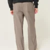 Baggy-Hose aus Leinenmischgewebe mit elastischem Bund
