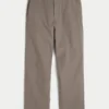 Baggy-Hose aus Leinenmischgewebe mit elastischem Bund