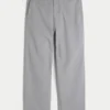 Baggy-Hose aus Leinenmischgewebe mit elastischem Bund