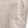 Baggy-Hose aus Leinenmischgewebe mit elastischem Bund