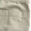 Baggy-Hose aus Leinenmischgewebe mit elastischem Bund