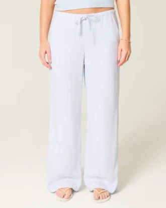 Baggy-Hose aus Leinenmischung