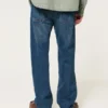 Baggy-Jeans in dunkler Waschung