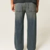Baggy-Jeans in dunkler Waschung