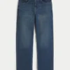 Baggy-Jeans in dunkler Waschung
