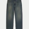 Baggy-Jeans in dunkler Waschung