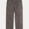 Baggy-Jeans mit Leopardenmuster