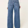 Baggy-Jeans mit niedriger Leibhöhe und dunkler Waschung
