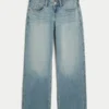 Baggy-Jeans mit niedriger Leibhöhe und mittlerer Waschung