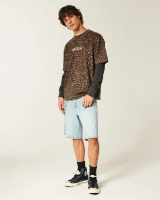 Baggy-Jeansshorts