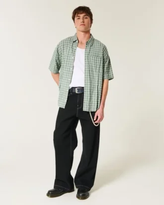 Baggy-Shirt mit kurzen Ärmeln