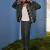 Baggy-Sweathose mit Schlangenprint