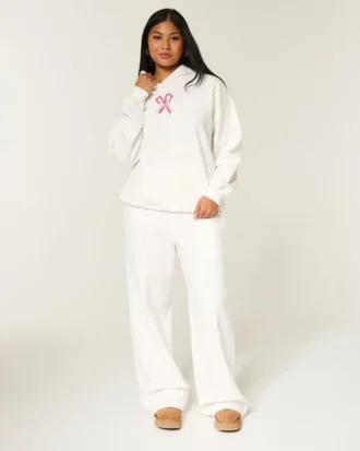 Baggy-Sweathose mit Zuckerstangen-Motiv