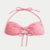 Bandeau-Bikini-Oberteil mit Bindeband vorne