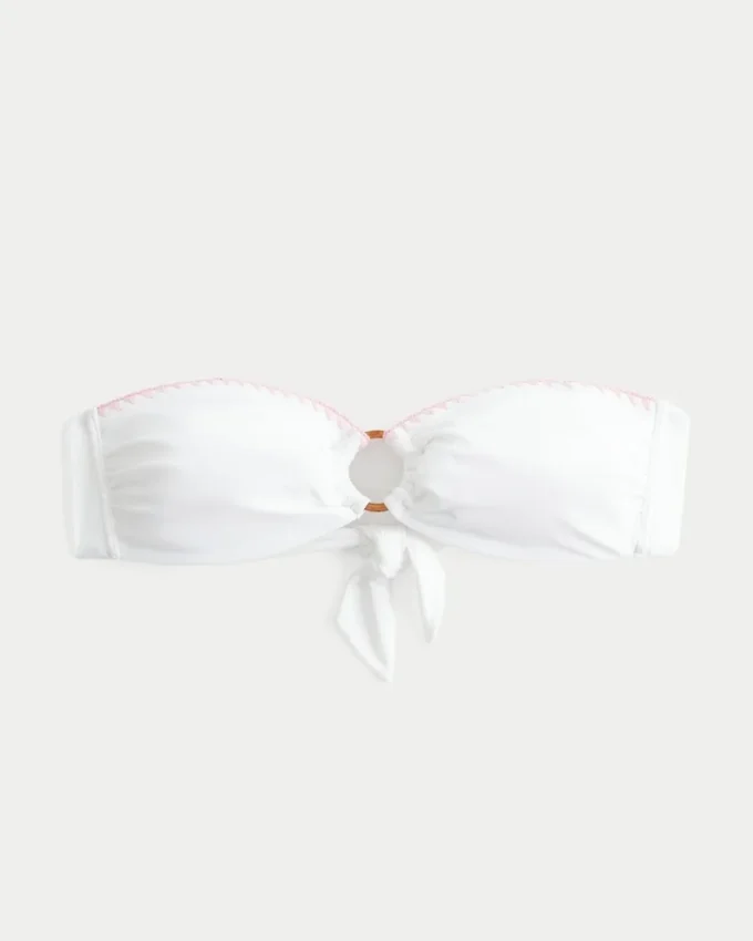 Bandeau-Bikini-Oberteil mit O-Ring