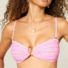 Bandeau-Bikini-Oberteil mit O-Ring