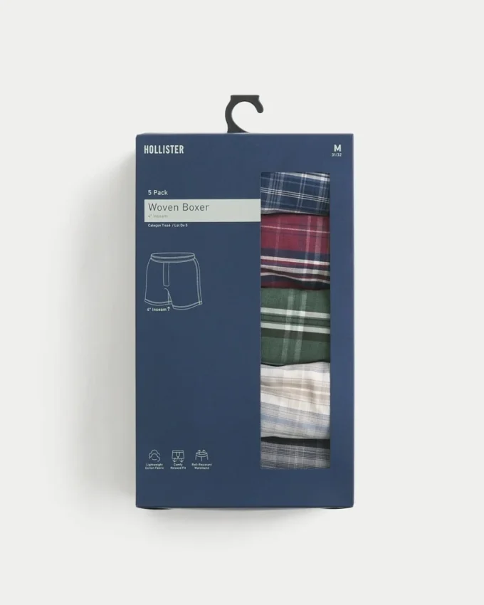 Baumwoll-Boxershorts 5er-Pack