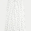 Bequeme gerippte Hose mit weitem Bein