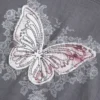 Bequemes, figurumspielendes T-Shirt mit Schmetterlingsmotiv