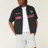 Über dem Knie endende Twill-Shorts zum Hineinschlüpfen