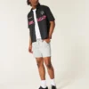 Über dem Knie endende Twill-Shorts zum Hineinschlüpfen