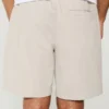 Über dem Knie endende Twill-Shorts zum Hineinschlüpfen