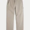Bestickte, locker sitzende Malerjeans